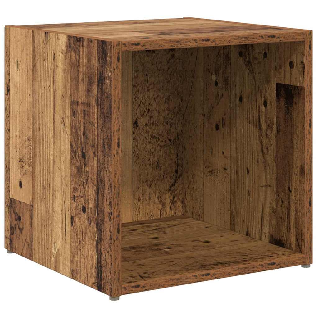 TV-Schrankset Wandmontiert, 6-teilig, Altholz Holzwerkstoff, Modernes Media Center für Wohnzimmer, Schlafzimmer