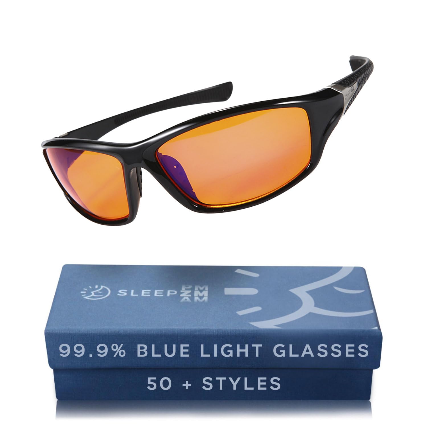 100% Blue Light Blocking Glasses - Women + Men - Better Sleep - Anti Eye Strain Protection - Computer Screens Gaming