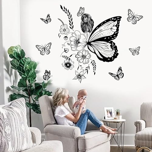 Miniatura 5 de Inspirational Wall Art Positive Quotes Wall Decor Motivational Wall Decals Saying Quotes Wall Stickers Peel and Sticker Wall Decoration Flower Vine