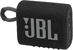 JBL - GO 3 Portable Waterproof Wireless Speaker, Includes USB-C Cable - Black