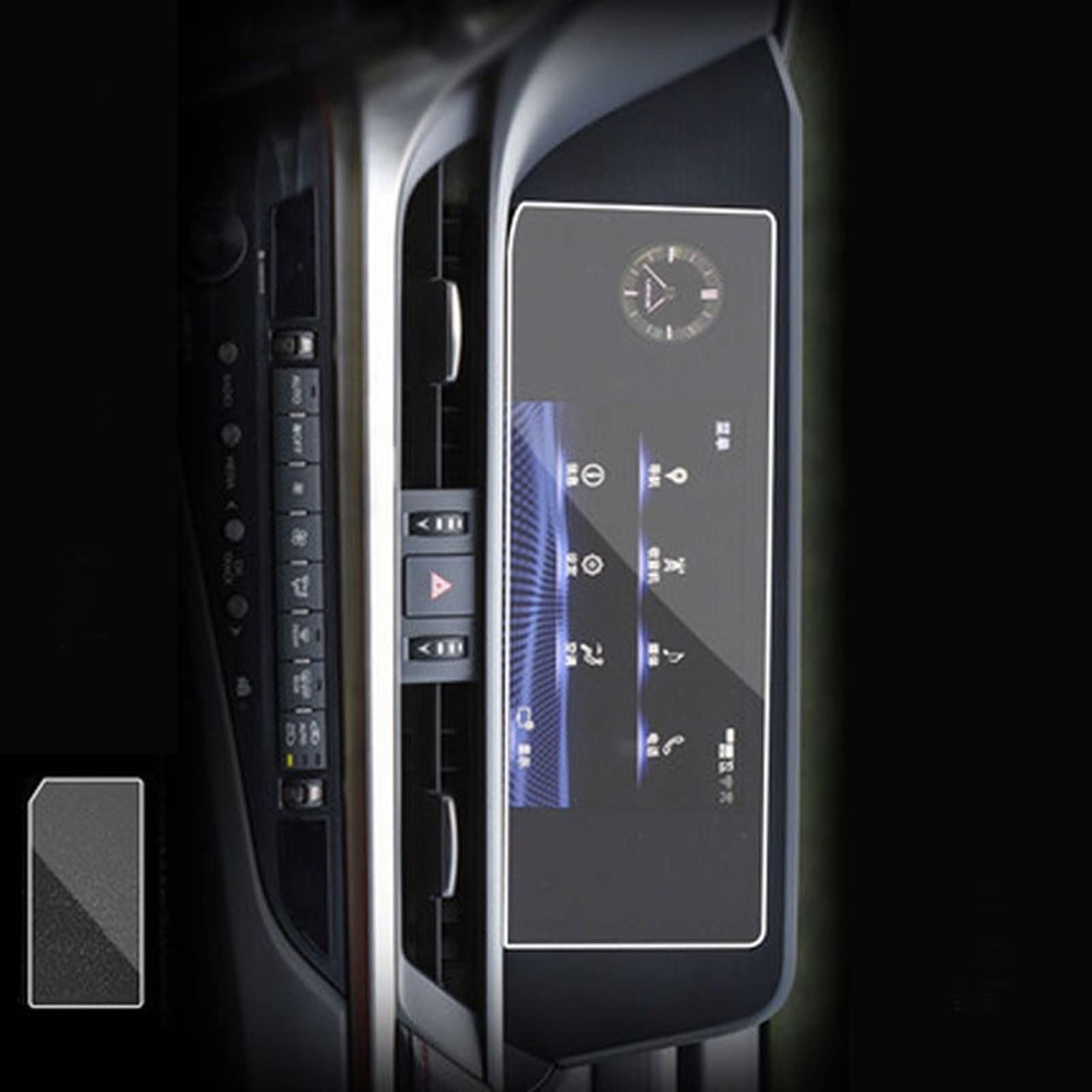 Film de protection d'écran voiture GPS navigation verre trempé Lexus ES30h