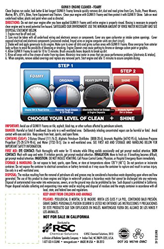 Gunk FEB1-12PK Engine Brite' Engine Cleaner Foam thumb #2