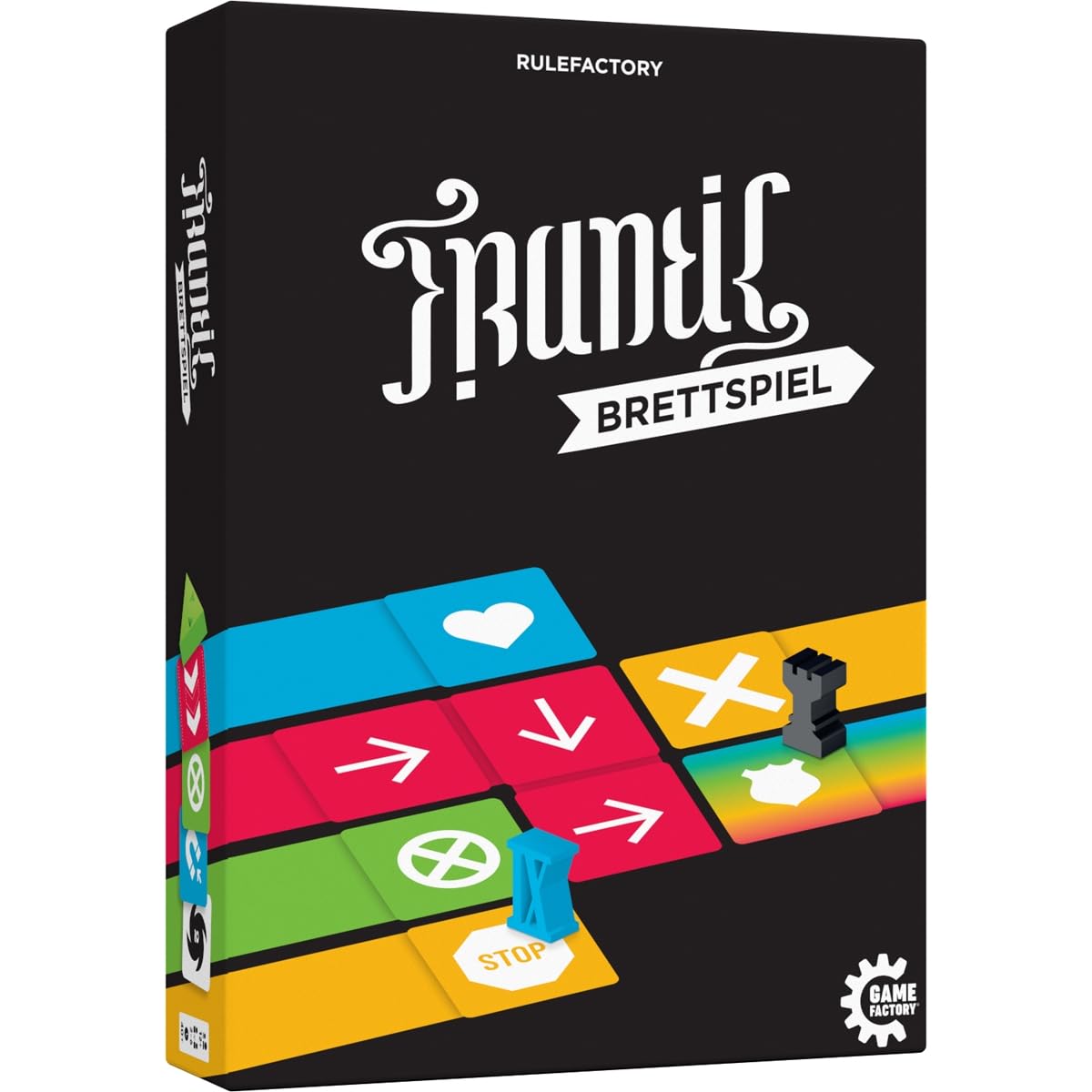 Game Factory 646076 Frantic Board Game, The Sneaky Running Game, nasty board game for 2-6 people from 12 years