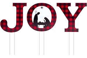 Christmas JOY Nativity Decorations Outdoor Sign