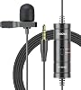 Boya BY-M1S Professional Lavalier Lapel Microphone Omnidirectional Condenser Mic for iPhone Android Smartphone DSLR, Camcorders, Audio Recorders, PC Laptop Recording