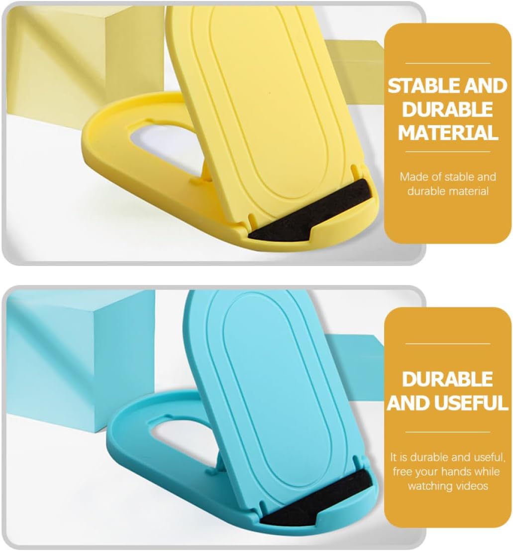 6pcs Foldable Phone Stand Desktop Holder for Smartphones and Tablets, Portable Folding Mobile Phone Bracket for Home and Office Use image 3