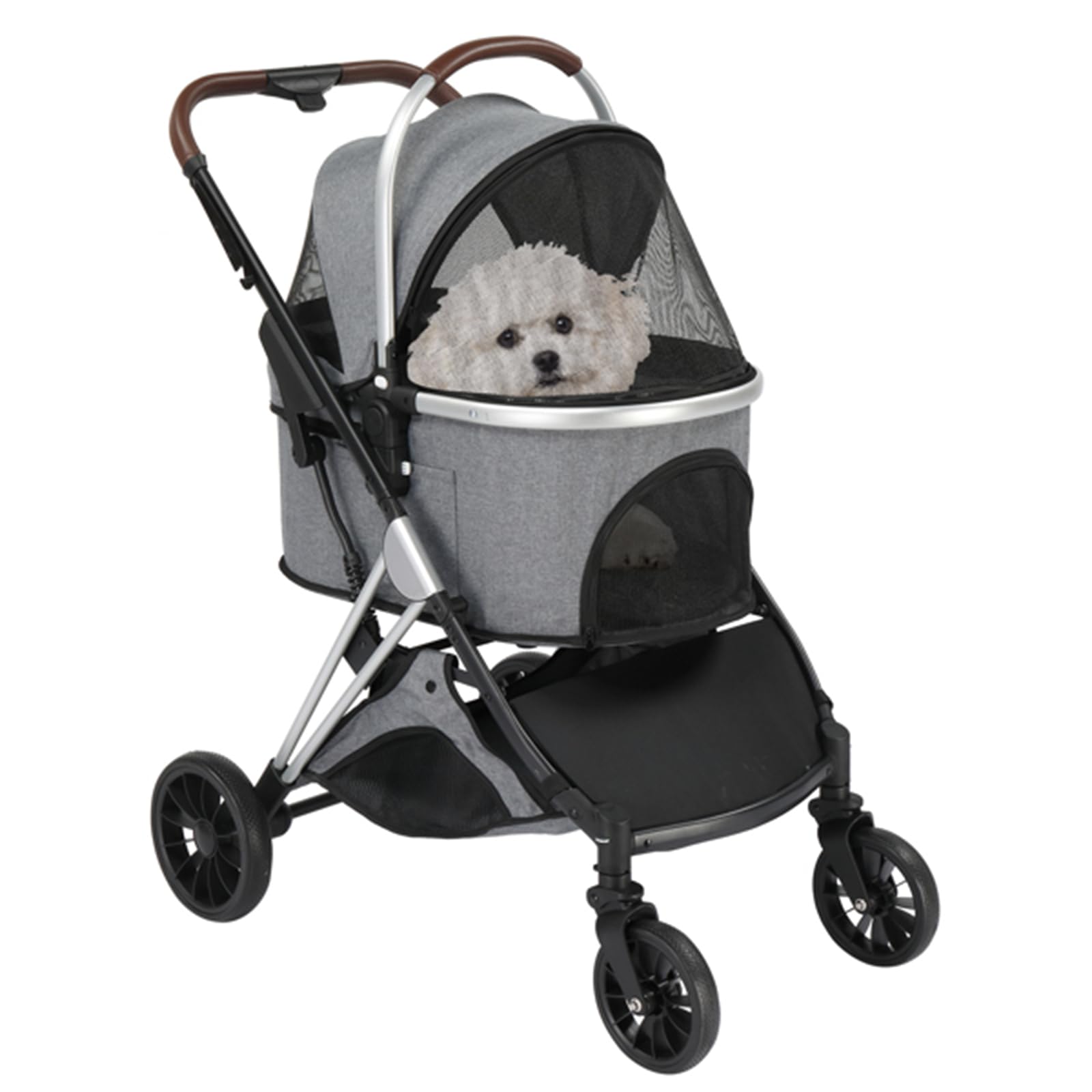 3 in 1 Pet Stroller Dog Stroller Pet Box Small Animal Stroller Pet Supplies 2 Front Universal Wheels