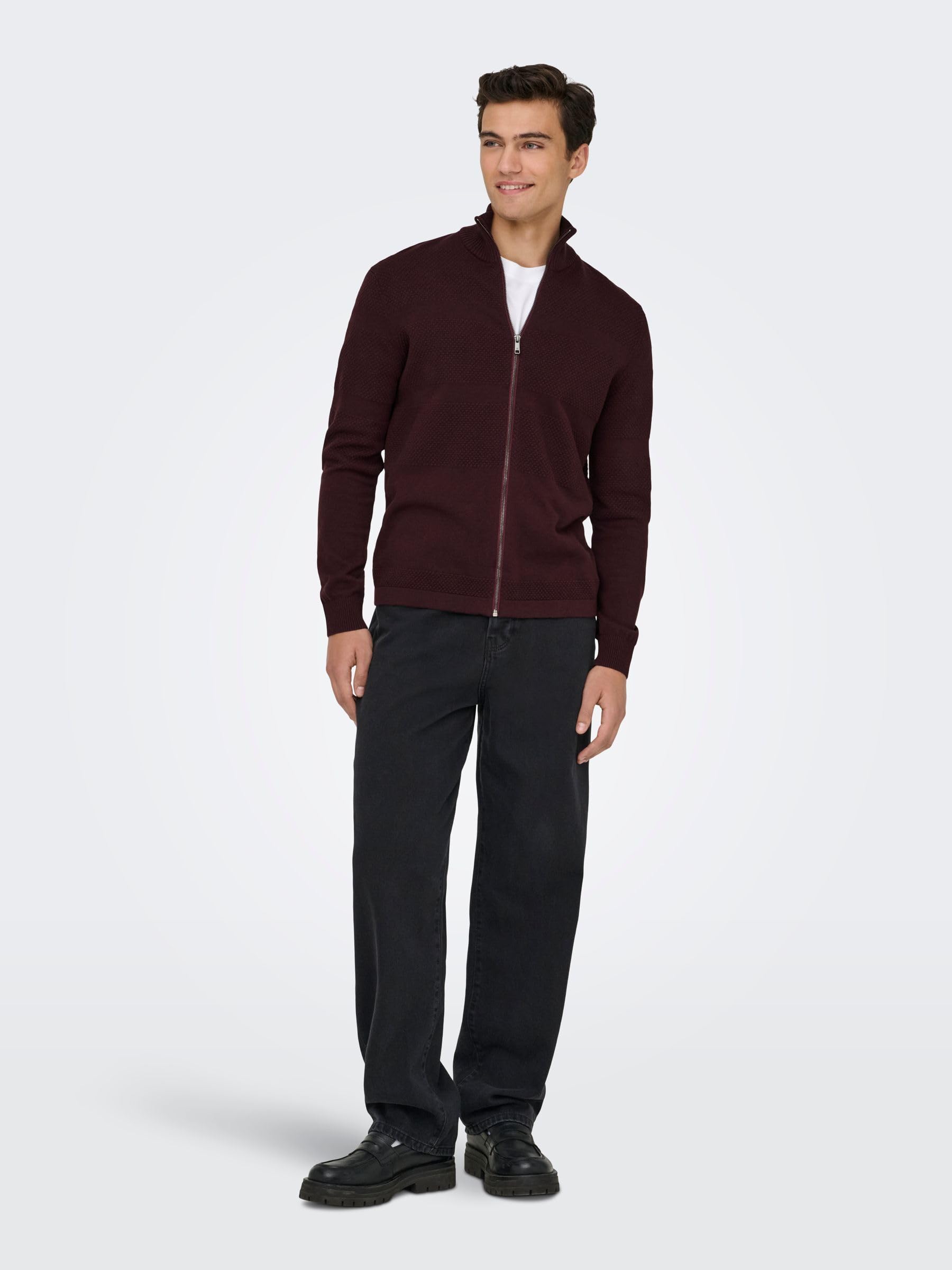 Only & Sons Onsmalik Cardigan Knit Zip 12 Pin para Hombre