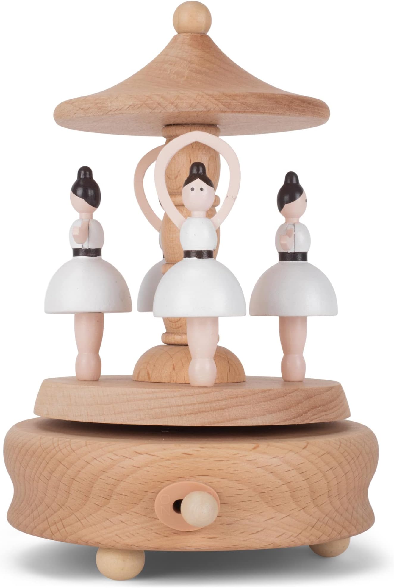 Cottage Garden Dancing Ballerina Woodgrain 6 inch Beech Wind-Up Musical Figurine