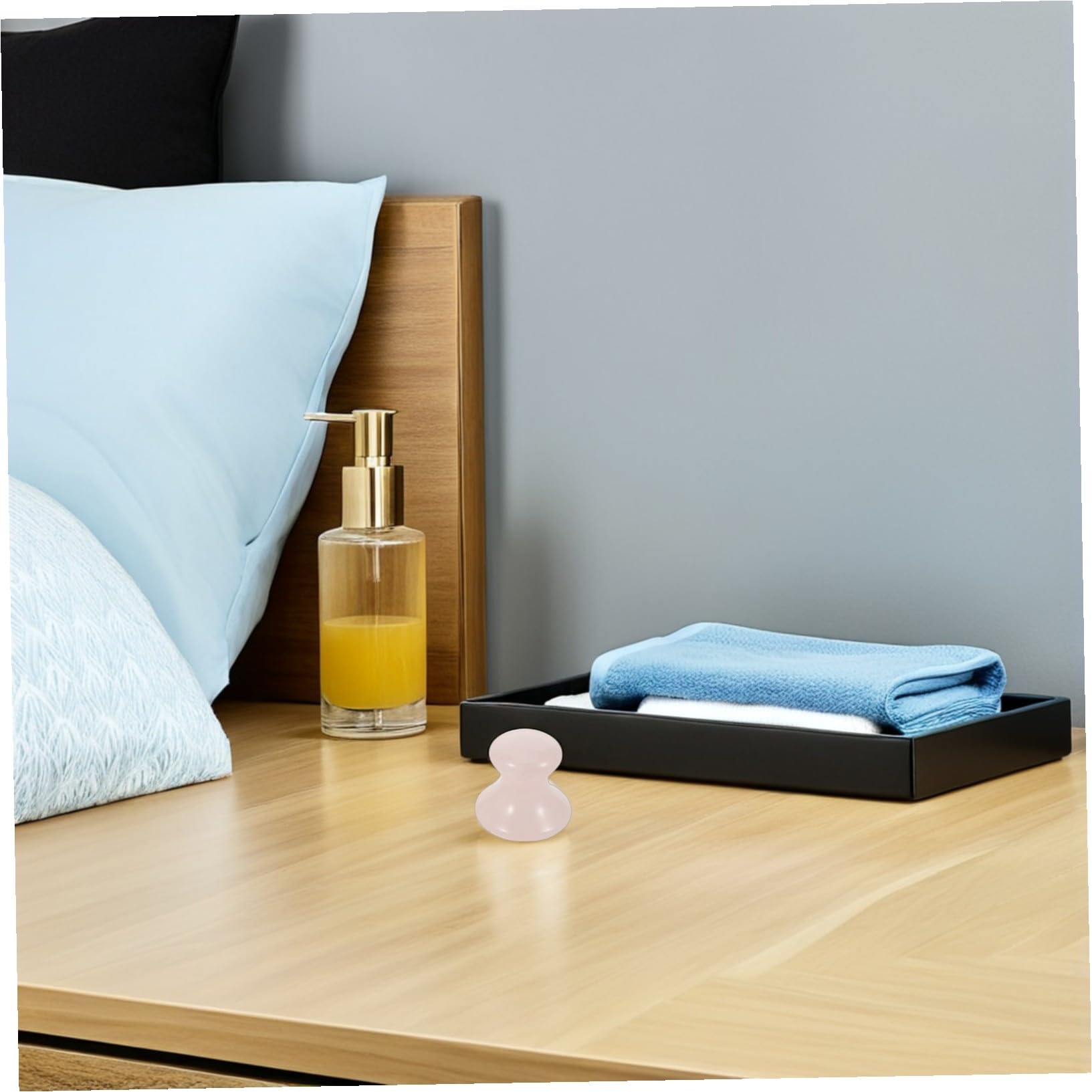Homoyoyo 3pezzi Rullo in Pietra Preziosa per Massaggio Viso Pietra Gua Sha Forma di Fungo Strumento per Raschiatura del Viso in Cristallo