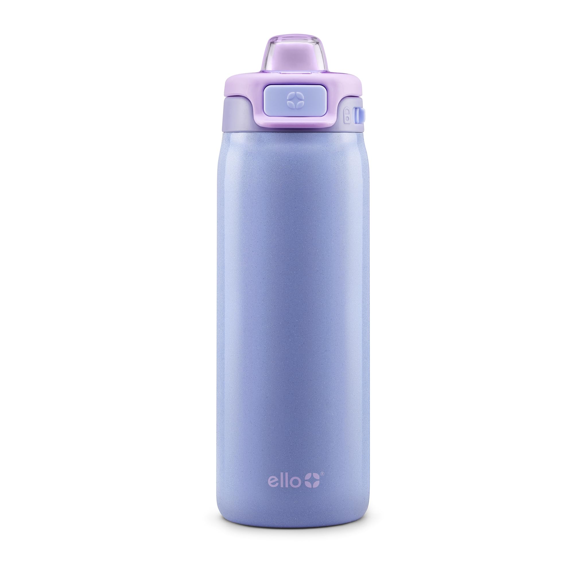 Ello Kids Pop Fill 18oz Stainless Steel Water Bottle with Quick Fill Technology Double-Wall Vacuum Insulation Leak Proof