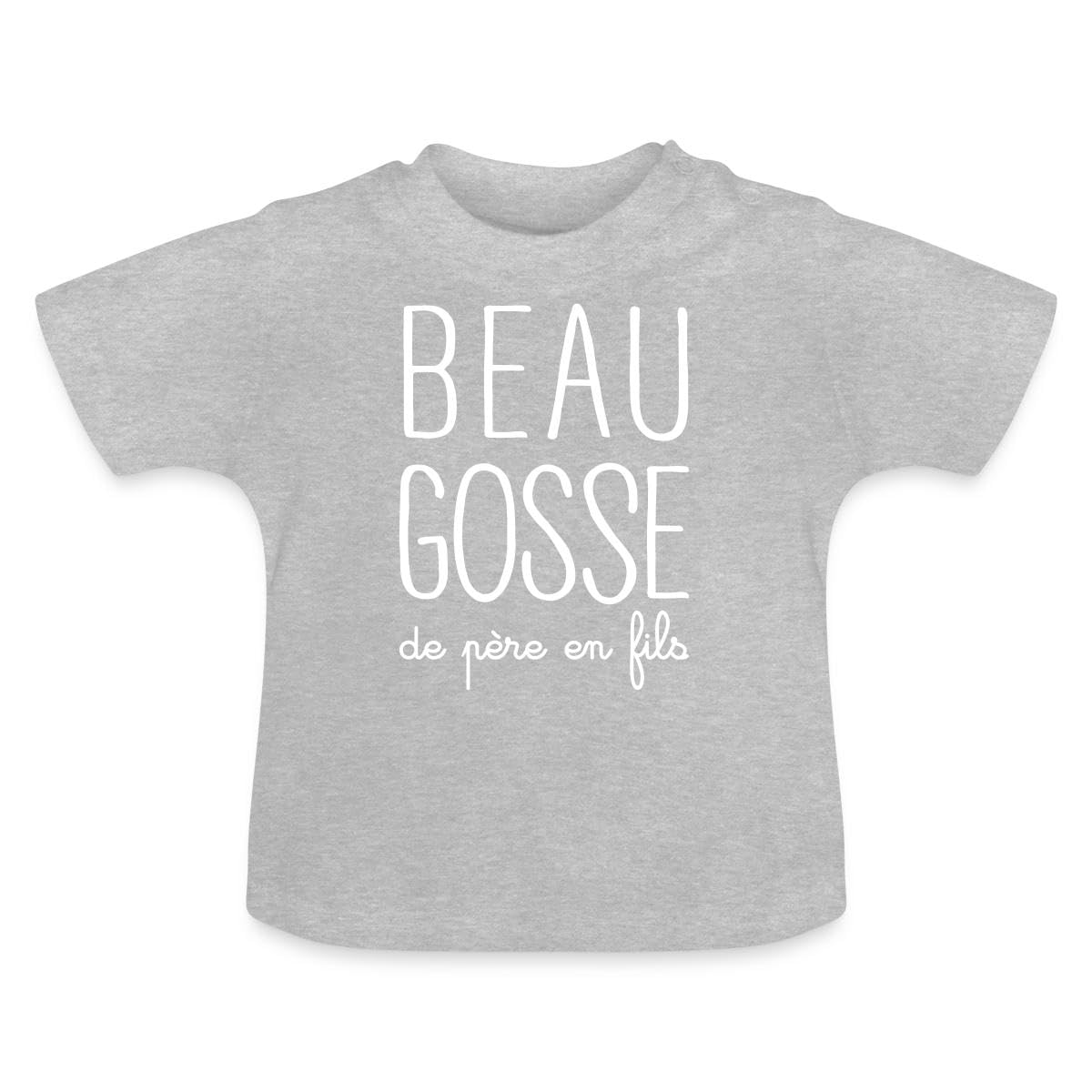 Spreadshirt Beau Gosse De Père en Fils Cadeau Fête des Pères T Shirt Bébé Bio