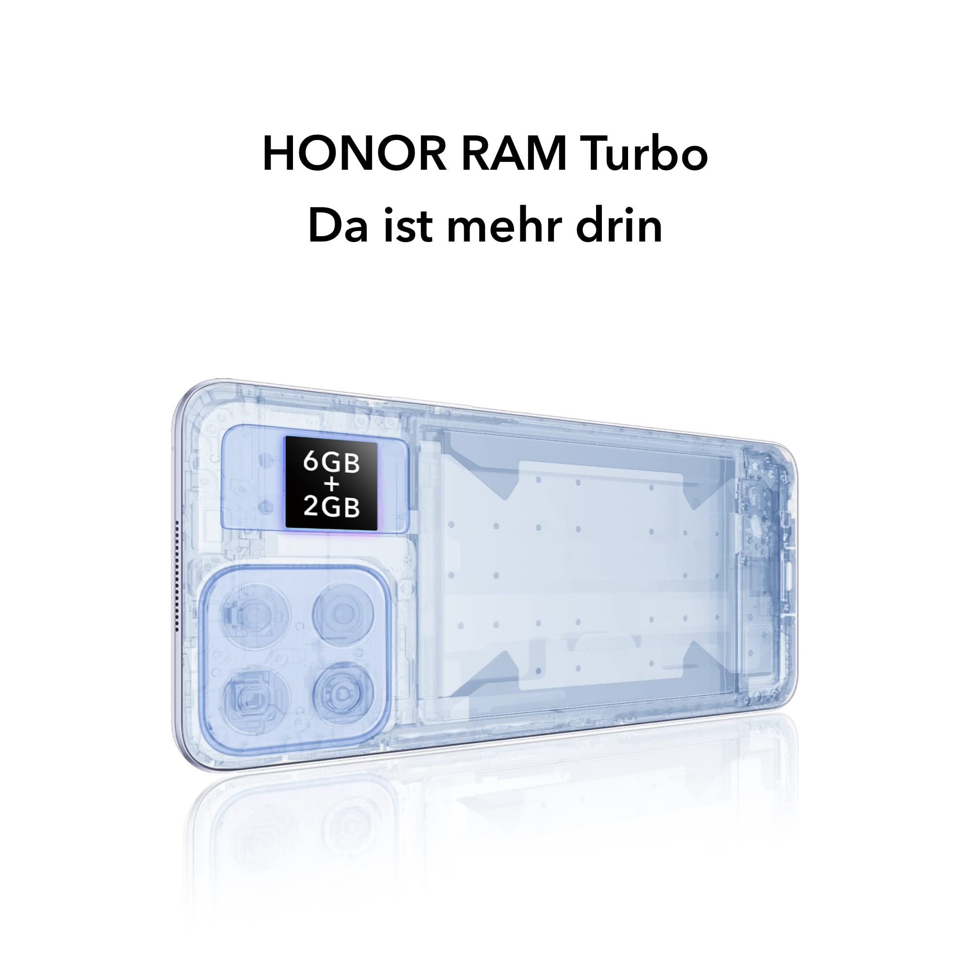 HONOR X8 Android-Smartphone, 6.7 Zoll Handy, 6+128 GB, 90 Hz, Dual-SIM mit 64-MP-Quad-Kamera, Black