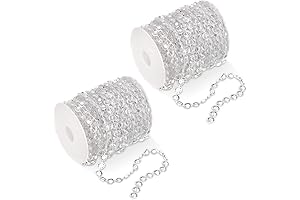 Tosnail 200 FT Crystal Beaded Garland String
