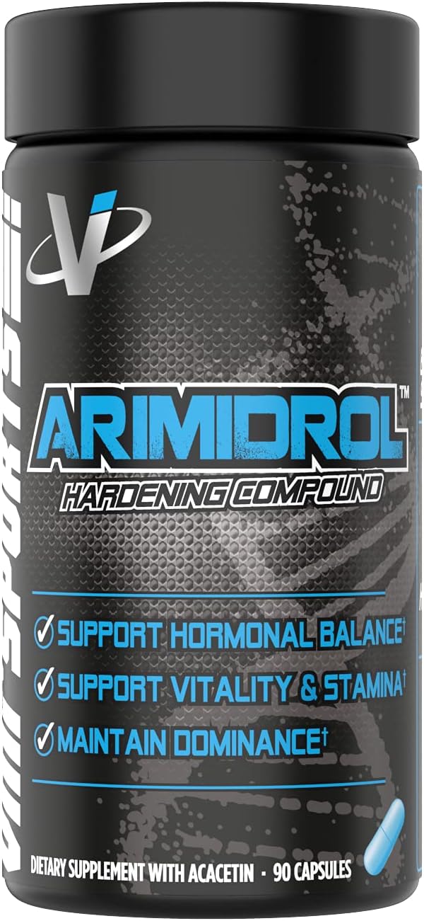VMI Sports | Arimidrol Hardening Compound | Natural Estrogen Blocker for Men | Testosterone Booster and Aromatase Inhibitor | to Build Muscle and Burn Fat | Anti Estrogen (Bonus Size - 90 Capsules) : Health & Household