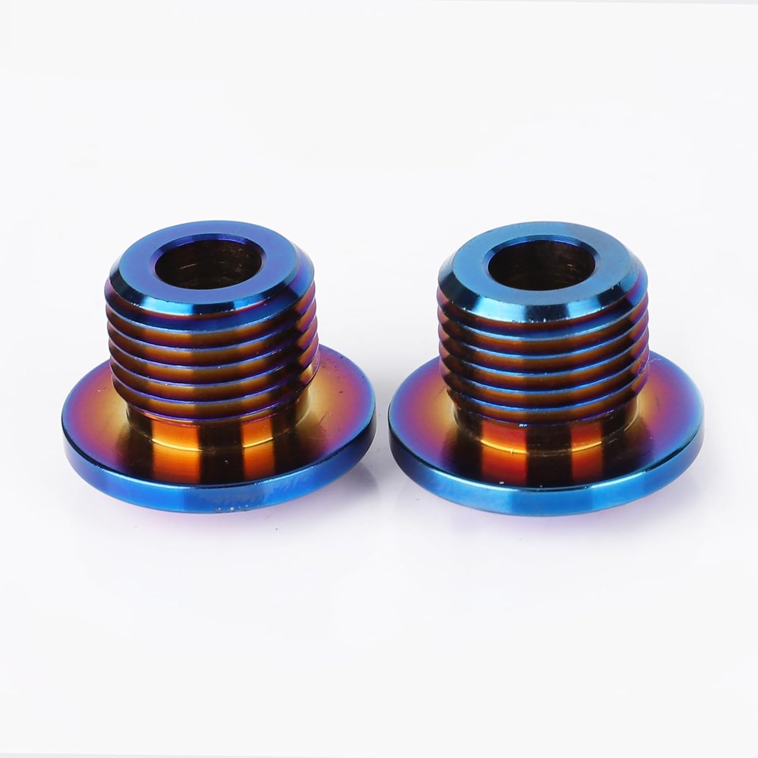 Titanium TC4 Front Axle Nut for Surron Light Bee X & Segway X260/X160 – Anti Rust, Lightweight, Dustproof Axle Cap, Direct Replacement, Rainbow Anodized (2PCS)