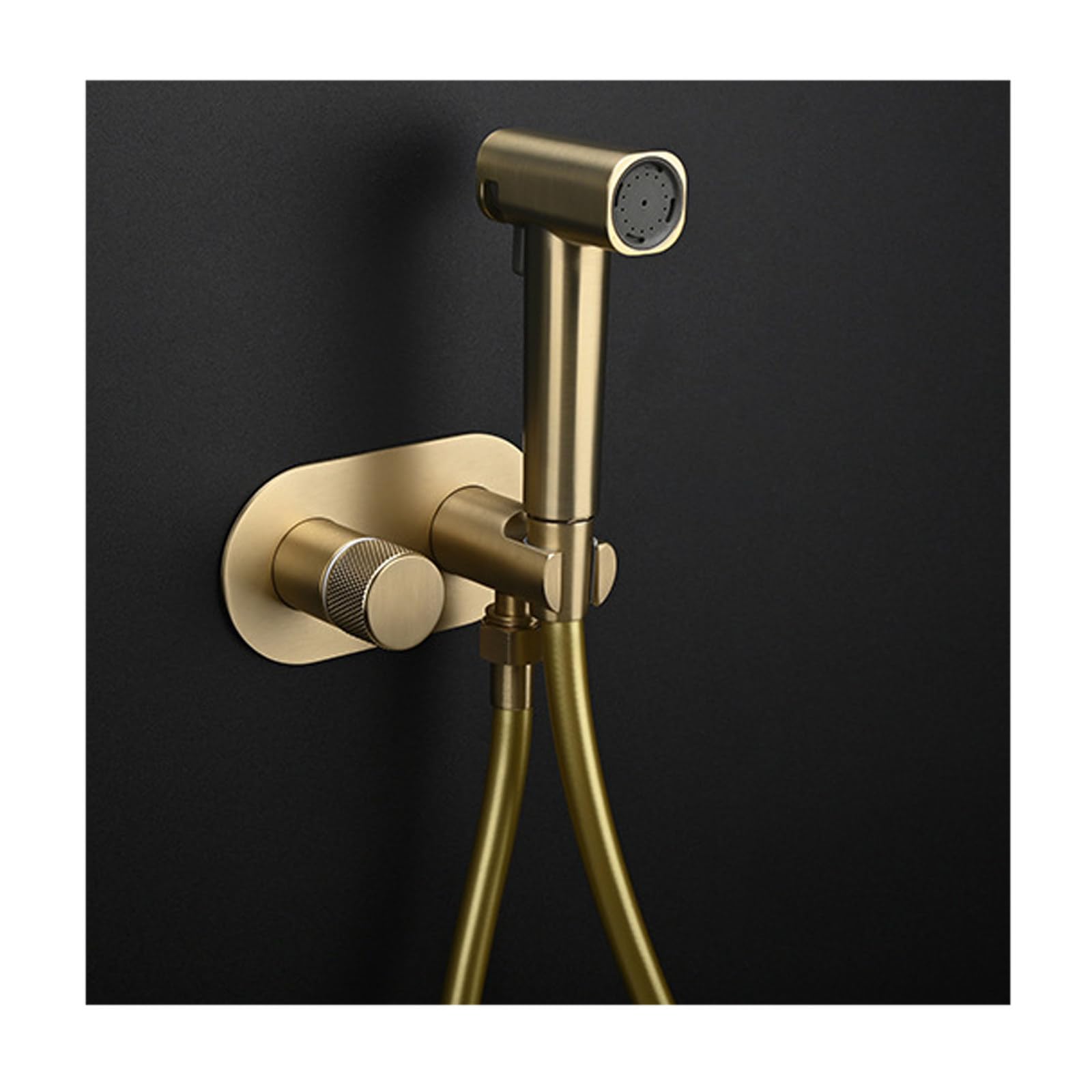 Kit spruzzatore per bidet ad alta pressione per bidet portatile Toet in ottone con 2 funzioni adiuble acqua calda e fredda soluzione igienica del bagno con tubo flessibile
