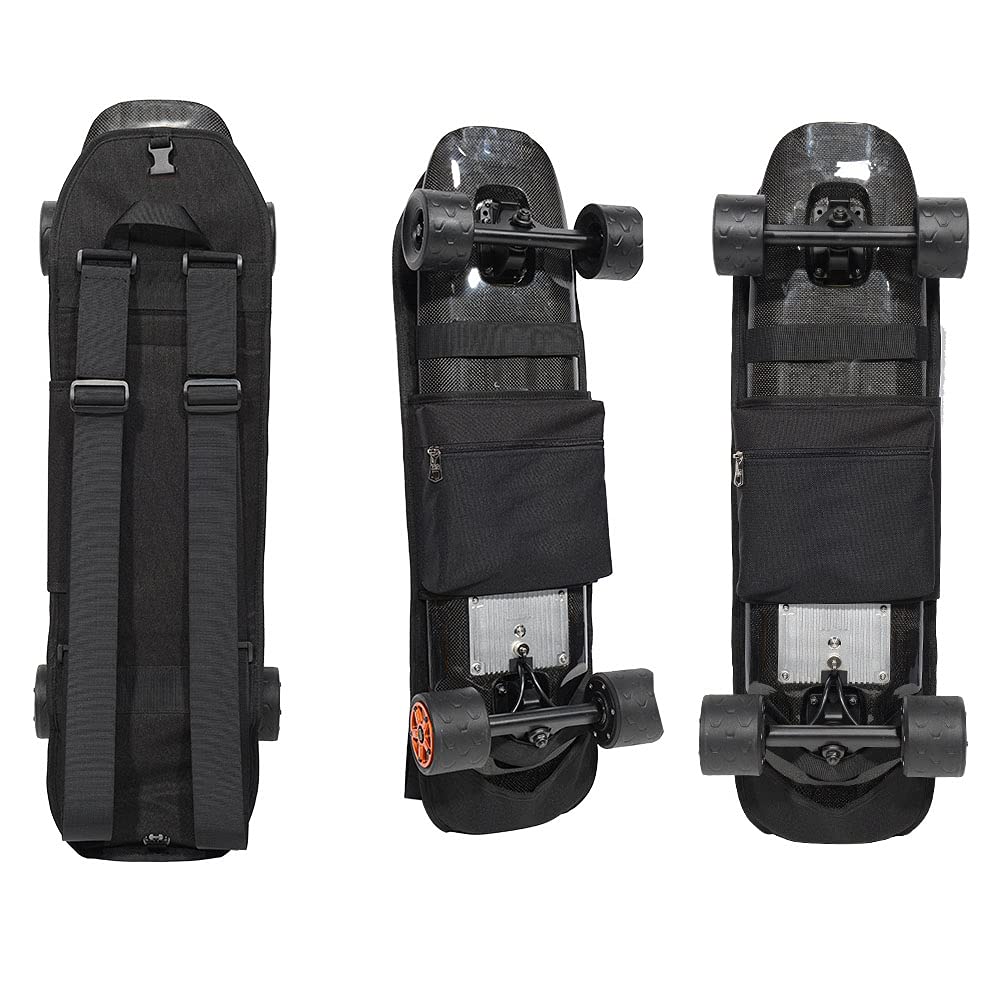 Torba na deskorolkę, torba na deskorolkę, tylna do Longboard Electric Skateboarding, torby i pokrowce ochronne, przechowywanie, aplikacja 80-120 cm (C), jeden rozmiar, (SESE706)