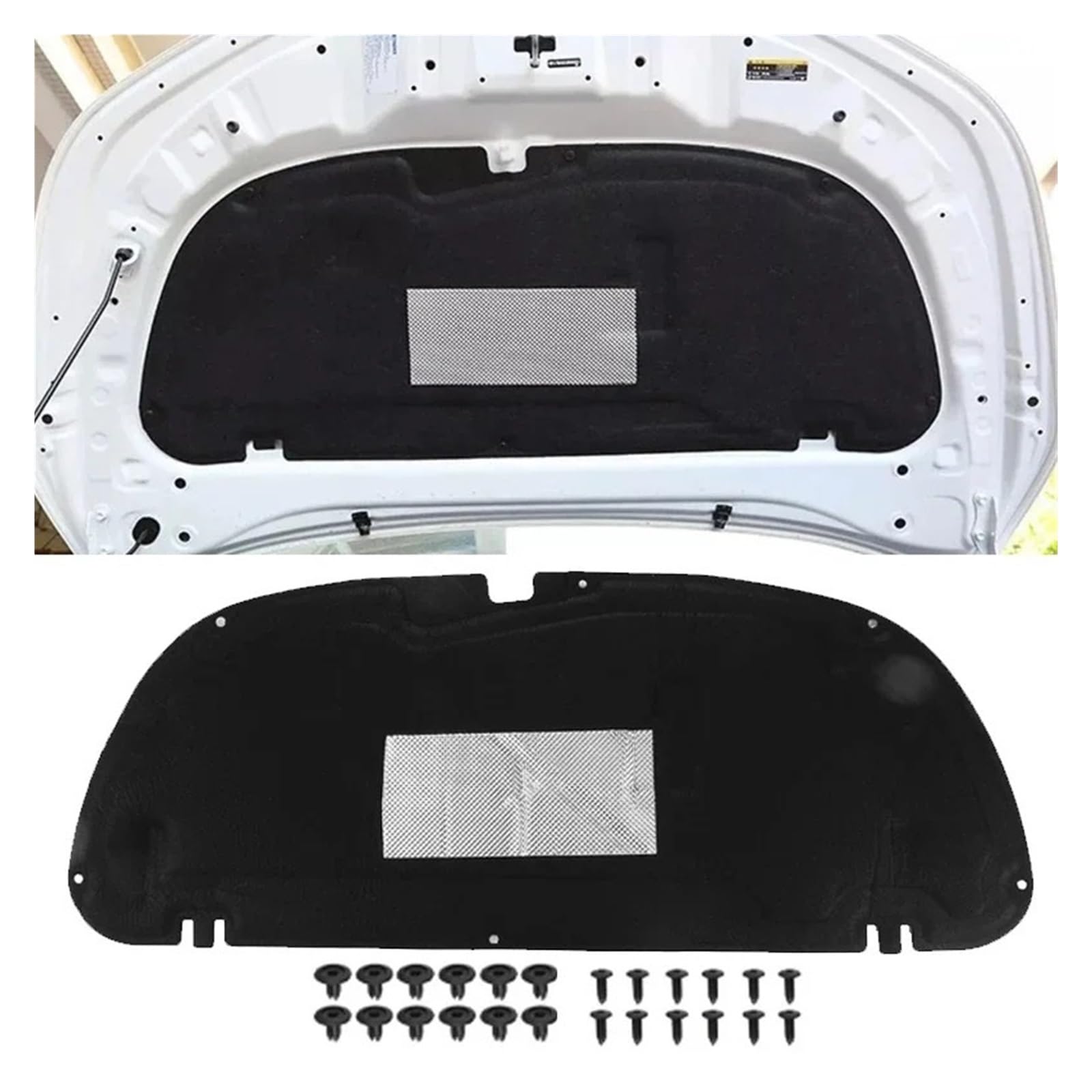 Lycheu B Style Front Hood Engine Firewall Car Front Engine Hood Sound & Heat Insulation Cotton For Corolla 2007-2018 For Corolla Sedan 2019-2020