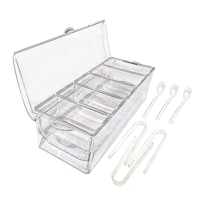 Pinakine Chilled Condiment Server Transparent Serving Bowls for Salad Outdoor Fruits | | Home & Garden | Kitchen, Dining & Bar | Trays|70055292PNK