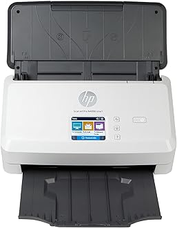 HP ScanJet Pro N4000 snw1, Fast 2‑Sided Scanner with Auto Document Feeder, Best for Small Business (6FW08A)