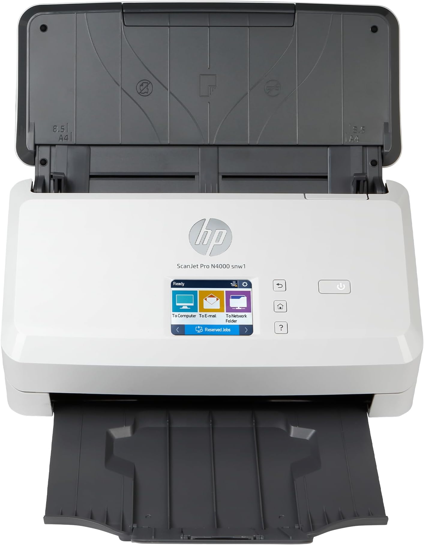 HP ScanJet Pro N4000 snw1, Fast 2‑Sided Scanner with Auto Document Feeder, Best for Small Business (6FW08A)