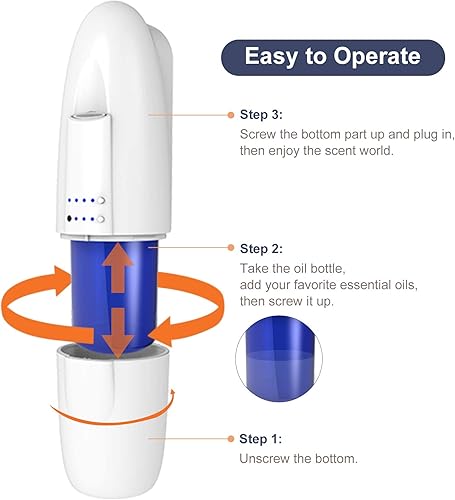 Miniatura 3 de JCLOUD Máquina de aire inteligente con sistema de difusión de aire frío para el hogar, difusor de aceite esencial sin agua enchufable de 3.4 fl oz,