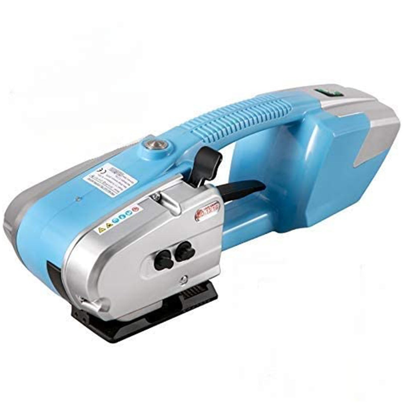 UMJIGF Electric Strapping Machine Tool with 3000mha Battery Automatic Hot Melting Strapping Machine for 1/2 in-5/8 in PP/PET Straps for Packaging Box Pallet,Blue,