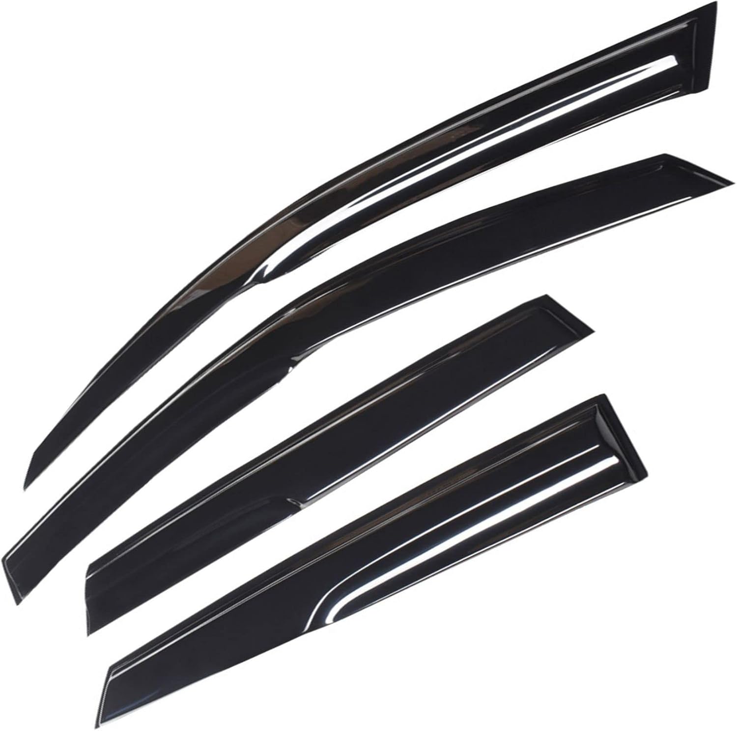 Window Visors Rain Guards Deflectors - 4-Pack Side Window Deflector Vent Shade for Car Windows Tape-On Outside Mount Acrylic Sun Rain Guard Replacement for Mazda 3 Hatchback 4-Door 2004-2009