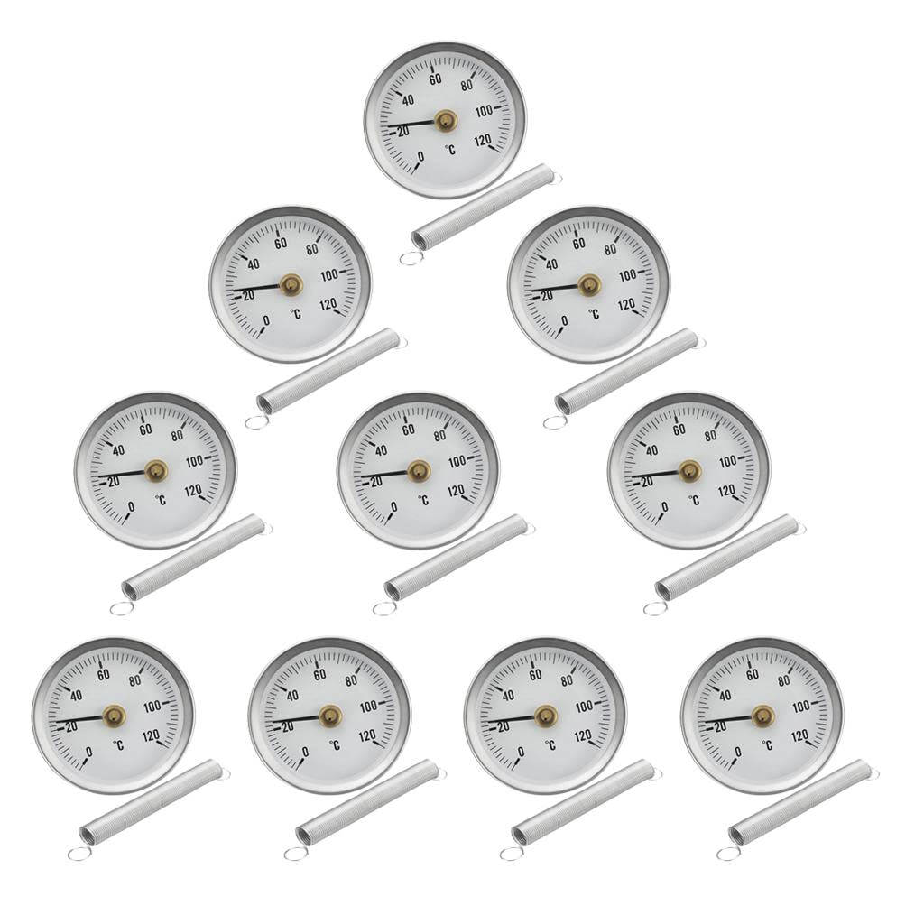 10PCS 63mm Clip-on Pipe Thermometer Temperature Gauge With Spring | Business & Industrial | Electrical & Test Equipment | Test, Measurement & Inspection-image-44