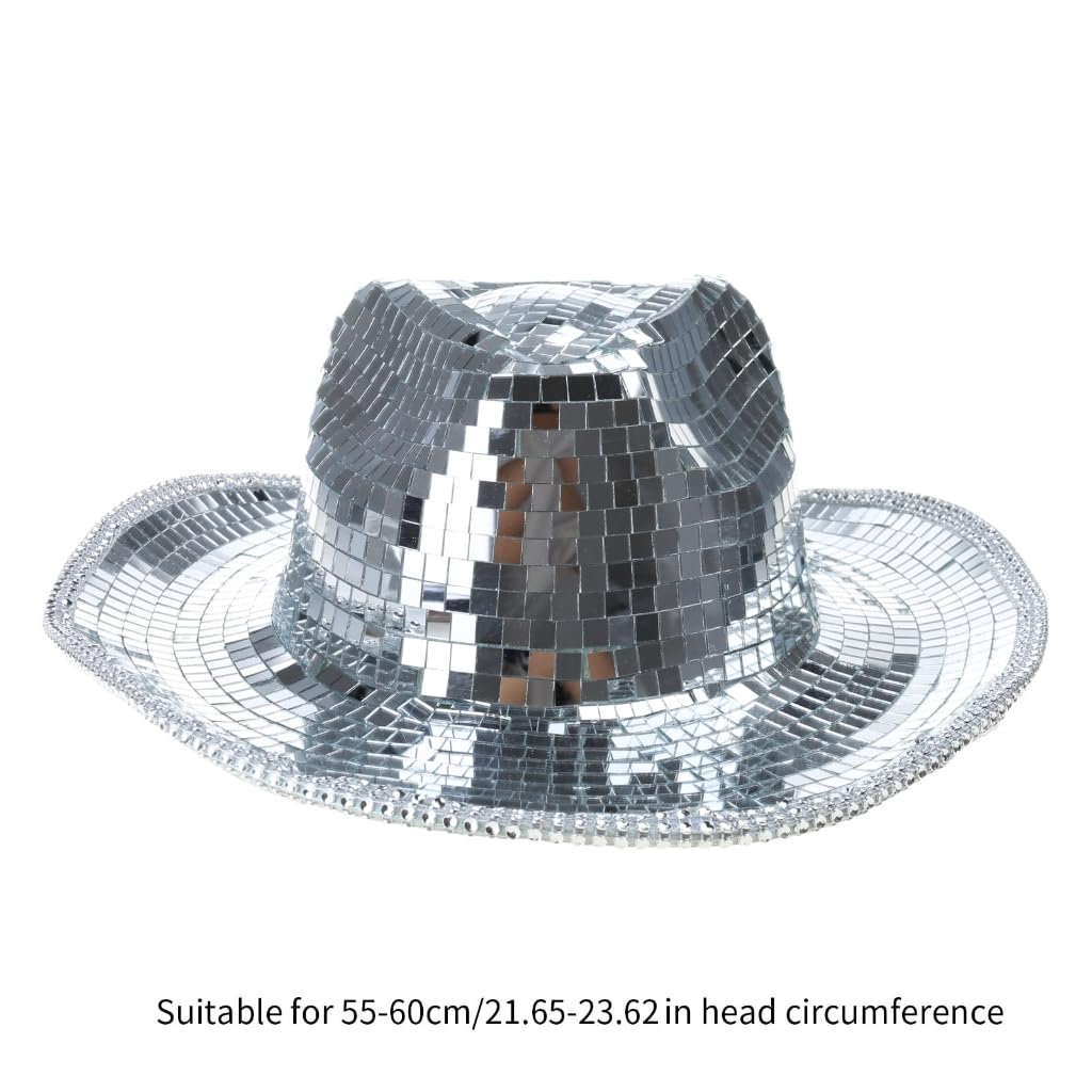 Cappello da dj con paillettes, per feste, cappello Panama per palcoscenico, club, feste, ballo