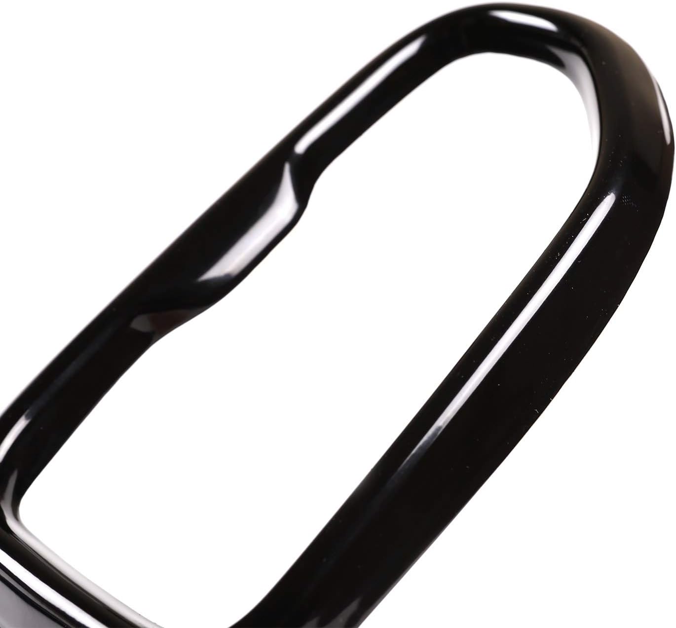 304 Stainless Steel Car Exhaust Tail Pipe Cover Trim 2pcs For BMW X3 G01 2018-2020 Car Accessories (bright black, Style 2)