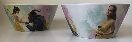 Miniatura 2 de Zak Designs Tazón de sopa para niños y paquetes con platos (paquete de 2 tazones, La Bella y la Bestia)