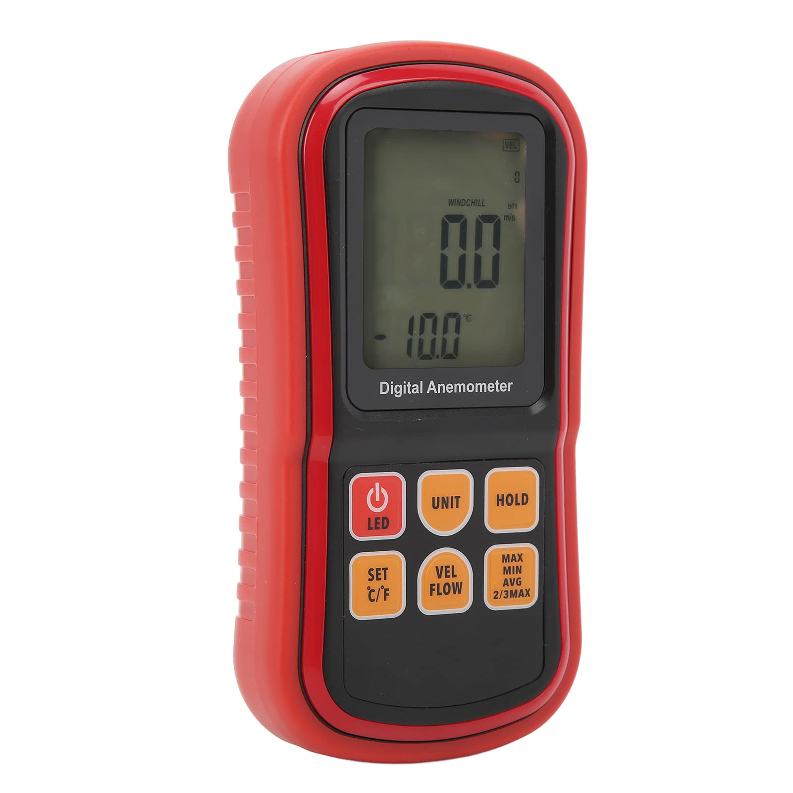 8909 Bardzo Dokładny Tester Prędkości Wiatru Ręczny Cyfrowy Anemometr do żeglarstwa Wędkarstwo Piesze Wędrówki Wiatr Wyświetlana prędkość i prędkość