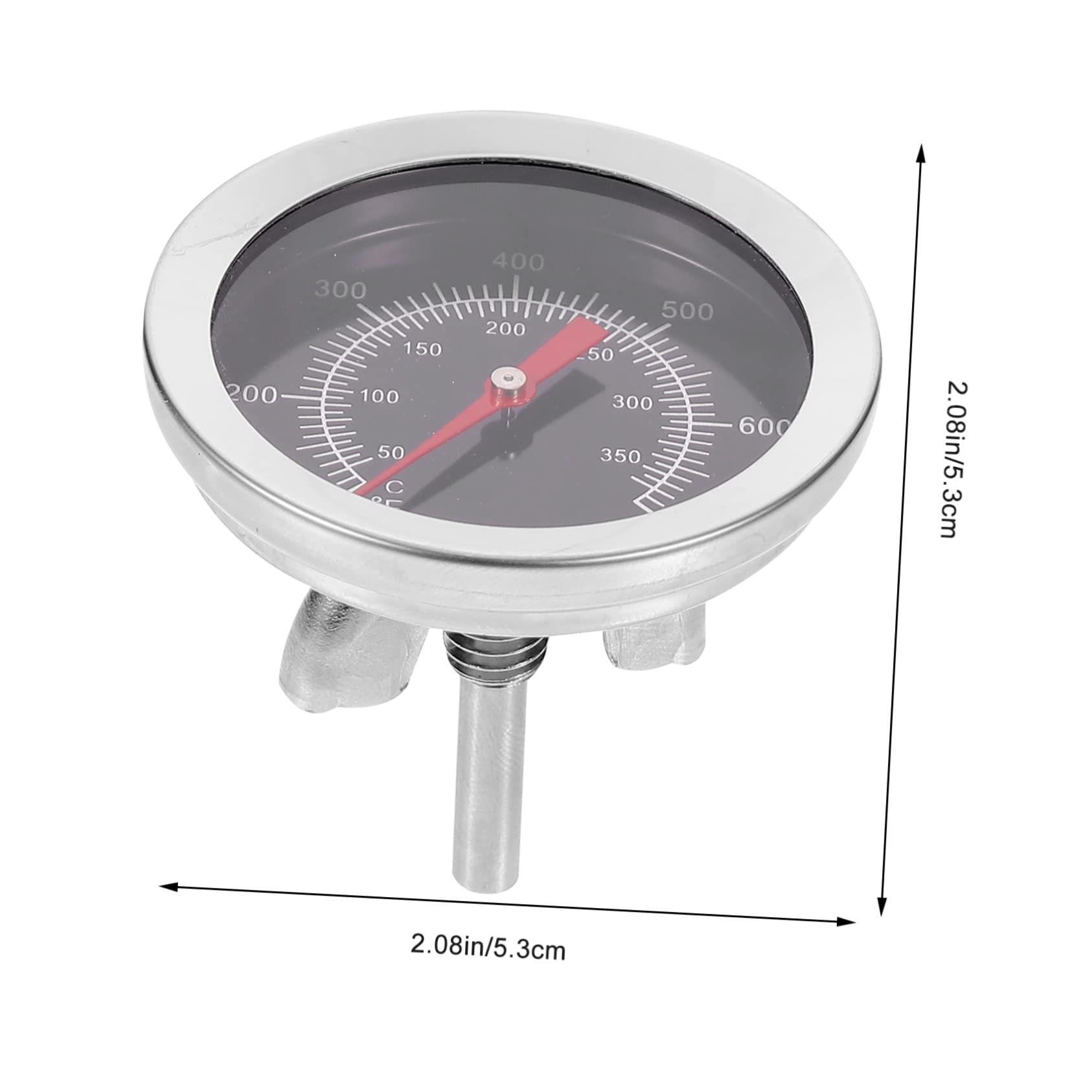 LALADEFIEE 1Pc Stainless Steel Oven Thermometer for Baking and Cooking Multifunctional Household Baking Thermometer Silver Accurate Measurement for Results