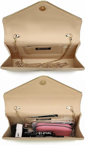 Miniatura 6 de Bolsos de mano Dasein para mujer, de ante sintética, para noche, formales para fiestas, bodas, cócteles, graduación