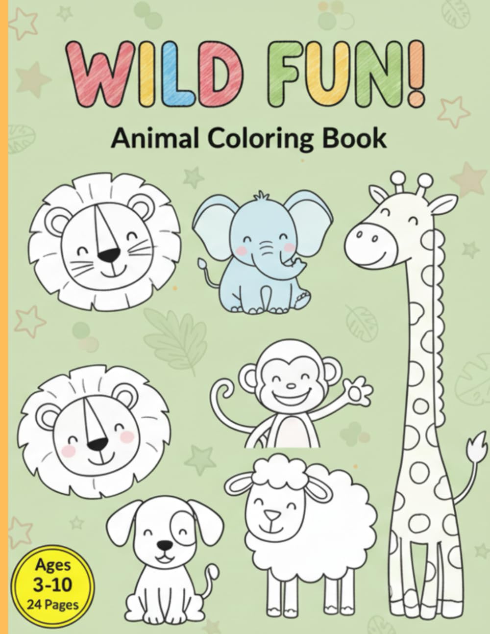 Animal Fun Coloring Book: Simple & Adorable Creatures for Ages 3–8 — Forest, Farm, Jungle, and Zoo Animals to Color