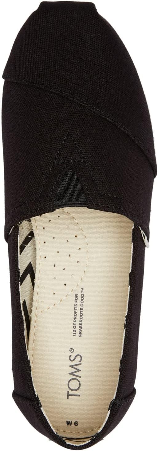 TOMS Women's, Alpargata Recycled Slip-On Solid Black 7 M - Image 7