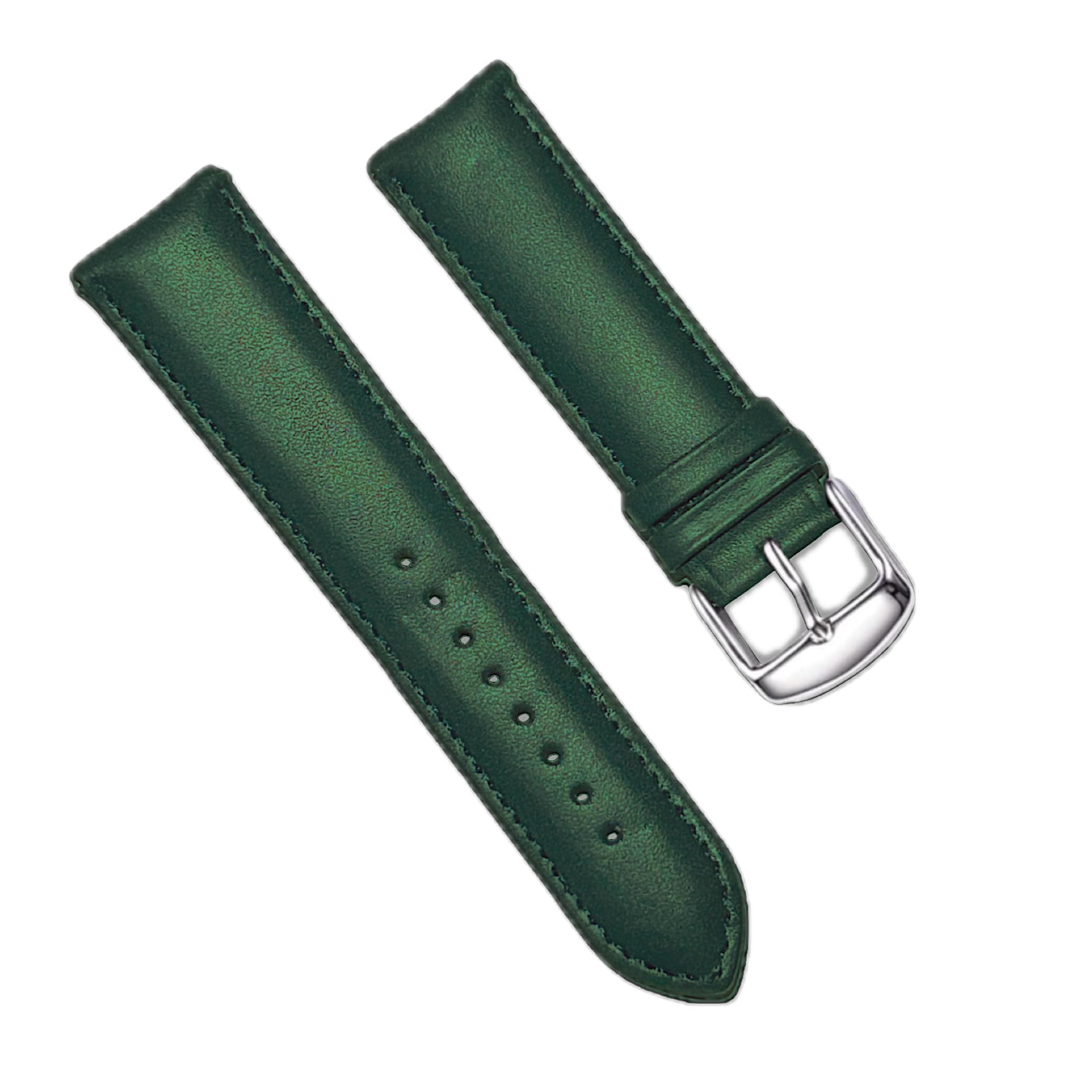 YODI 20mm Premium Leather Watch Strap Band Compatible with Boat || Noise || Samsung || Amazfit || Fireboltt || Realme || Redmi || Zebronics || Dizo smartwatch straps for Men Women (GREEN) (B0D5HLBXVJ) Amazon Price History, Amazon Price Tracker