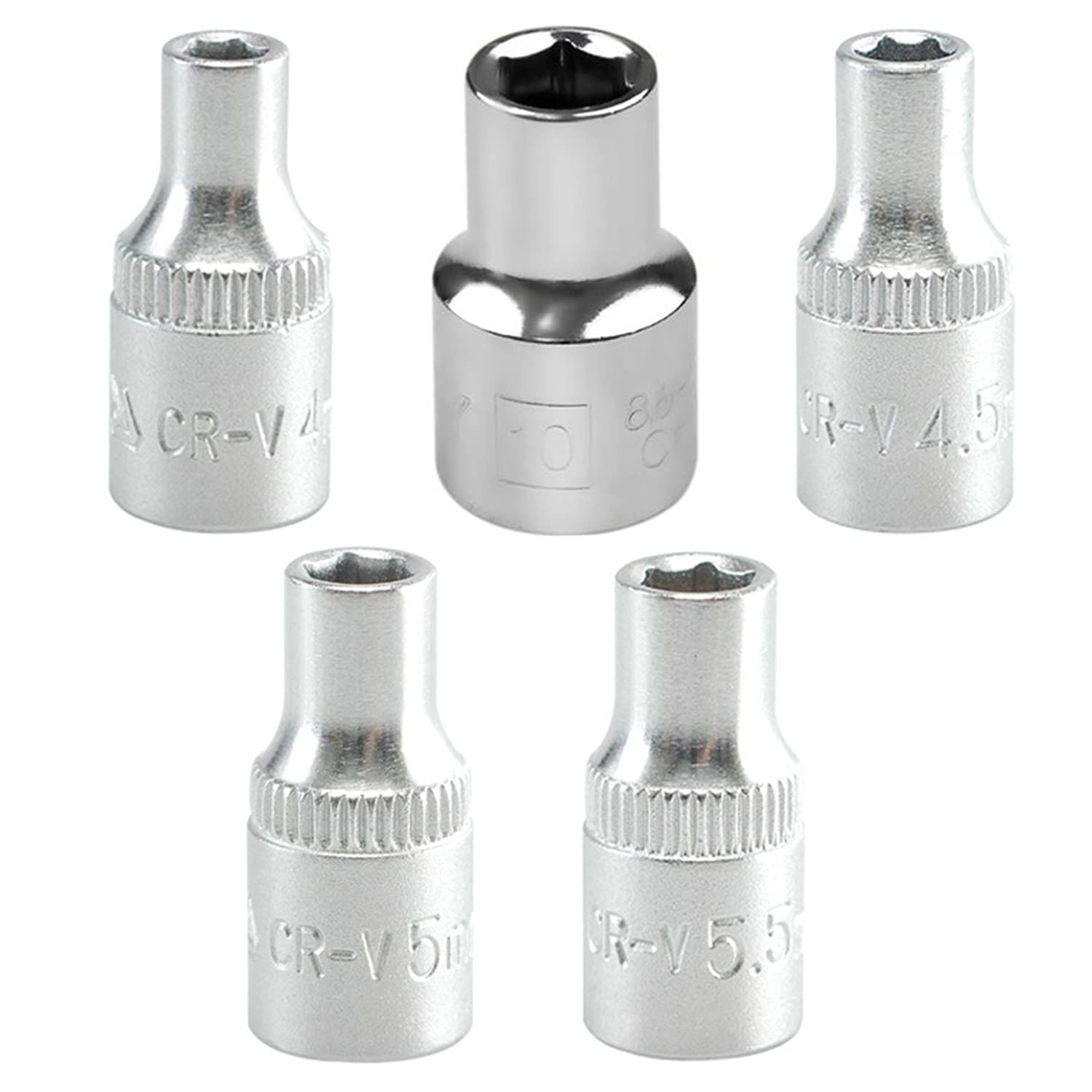 Yato combo Set of 5 Hexagonal Sockets YT-1401(4mm),YT-14010(3.5mm),YT-1402(4.5mm), YT-1403(5mm), YT-1404(5.5mm)-Combo with length of 25mm and 1/4 inch drive made of chromium Vanadium-Pack of 5 (B094JSXTJB) Amazon Price History, Amazon Price Tracker