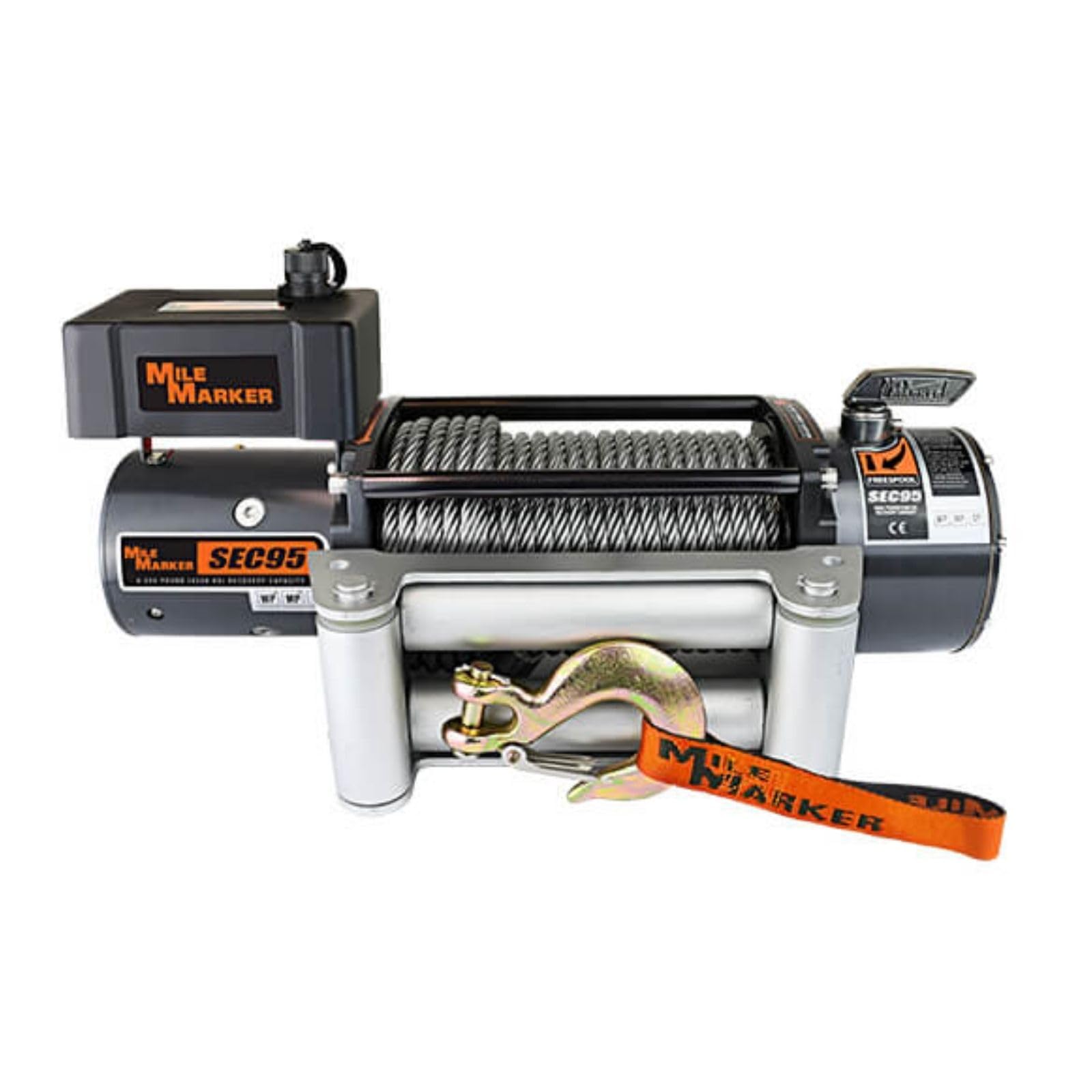 Mile Marker 76-50246BW Winch SEC 95 | 38 x 100 Steel Cable | 9500 lb Pulling Capacity | Reliable Off-Road Performance | 4.9 HP Series Wound Motor product thumbnail 3