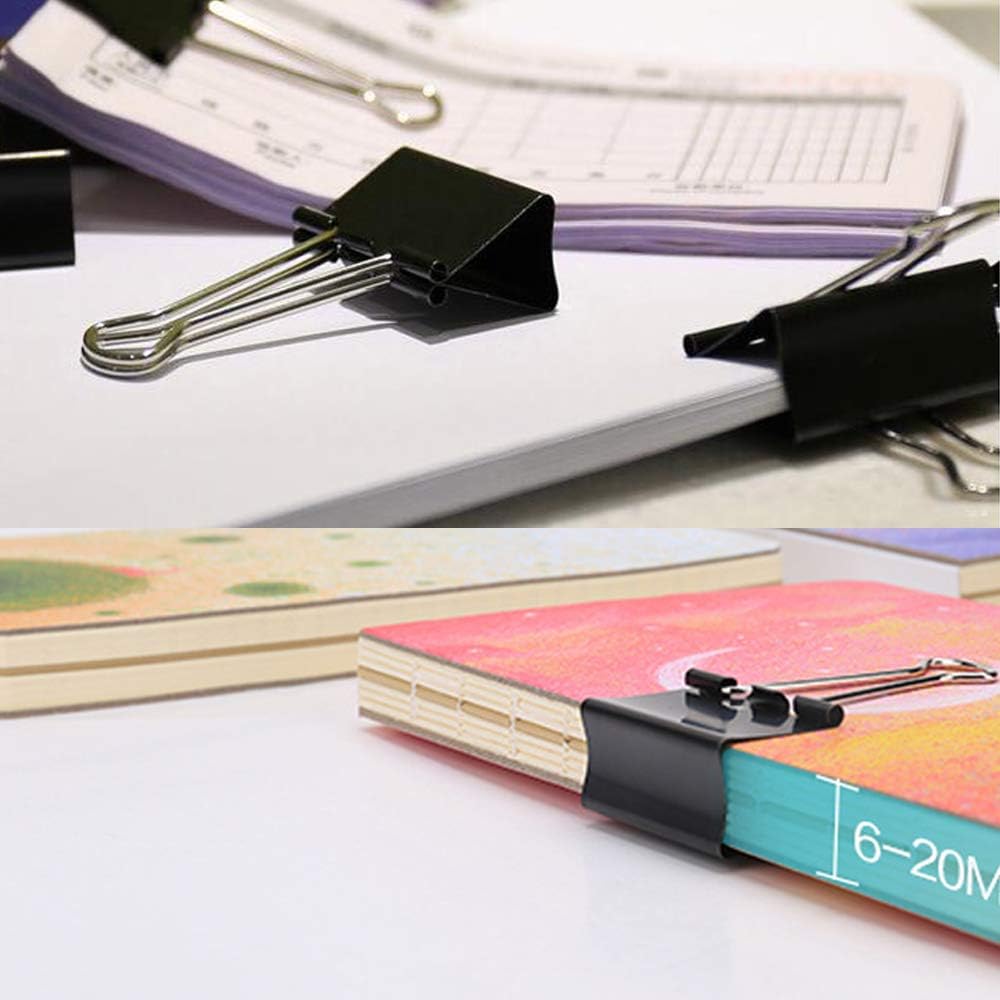 24 Pcs Large Binder Clips, 1.6 Inch Length for Office : Office Products