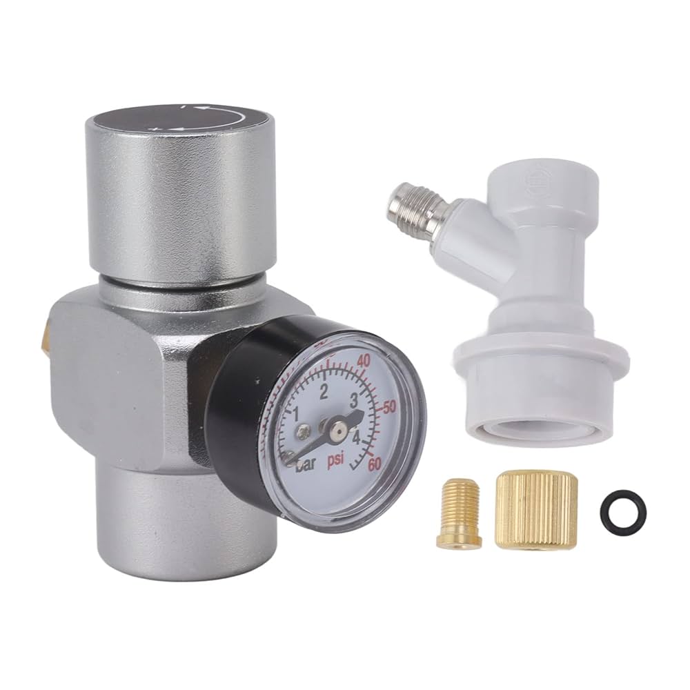 Amazon | 水減圧弁 0‑60PSI ステンレス製圧力調整器 自作用多