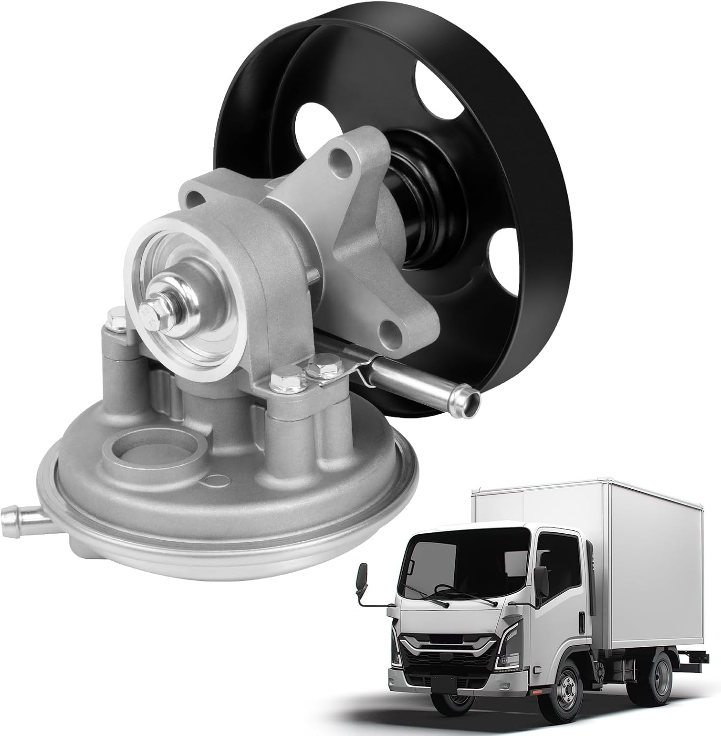 Vacuum Pump with Pulley 904-862 Compatible with 1995-2020 Isuzu NPR NPR-HD Gas V8 L96/LQ4 MPI L31/ LQ4 L05 L96 3.0L 3.9L 4.8L 5.2L 5.7L 6.0L Replace 972410351,904-862,97241035,8-97241-035-1