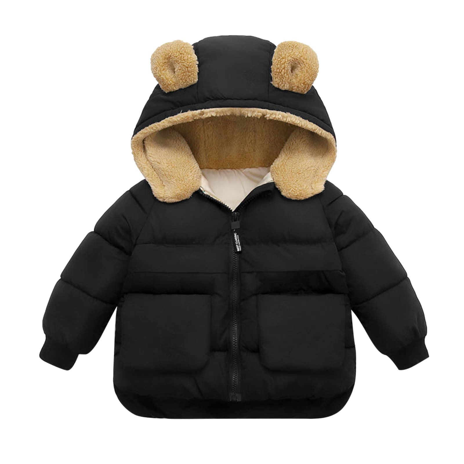 Cokbyavla Infant Baby Boys Girls Fleece Zipper Up Jacket Coat, Khaki Trench Coat Toddler Girls' Jacket with Inner Pockets Sweatshirt Girls 12-14 Boys Dinosaur Outerwear to Toddler 12-18 Months