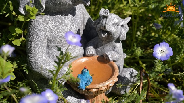 Statue di elefanti solari Luci a corda per decorazioni da giardino Sculture da esterno Ornamenti da prato Regali di compleanno per mamma Nonna Donne