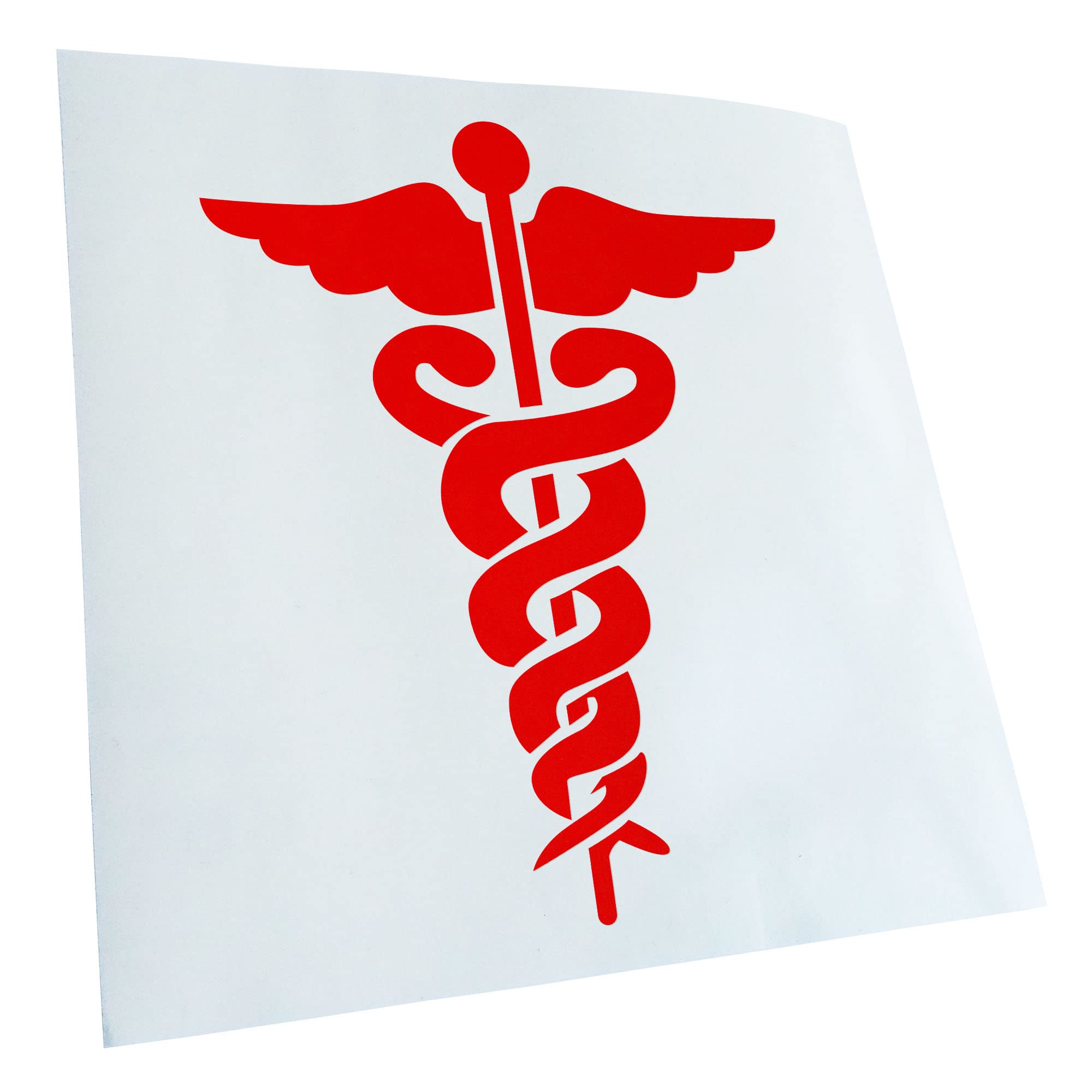 KIWISTAR Asculapstab Doctor Symbol Snakes in 15 Colours Neon + Chrome Sticker