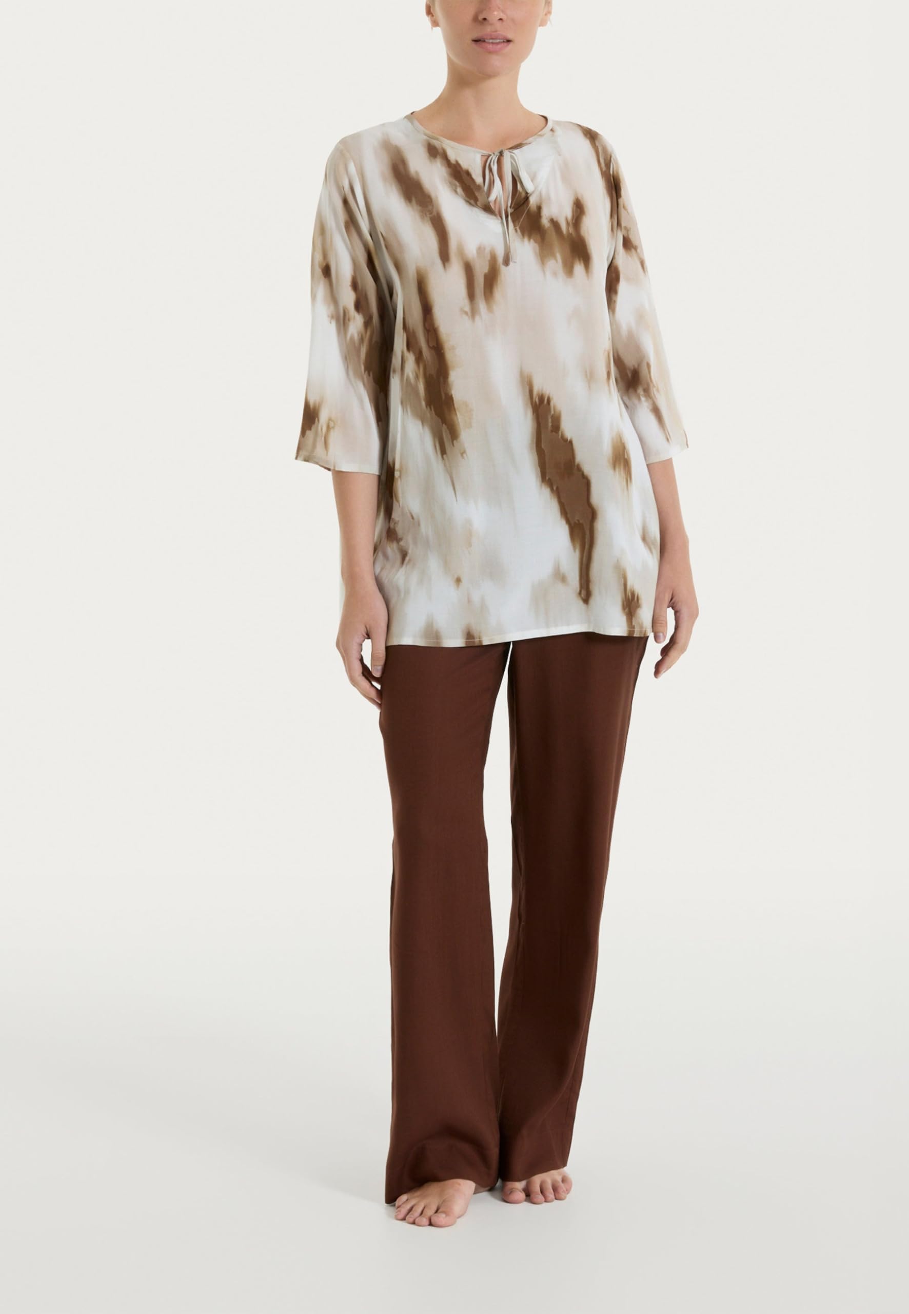 RAGNO Maglia Donna Manica 3/4 Ecoseta Estiva Fantasia DT27DW