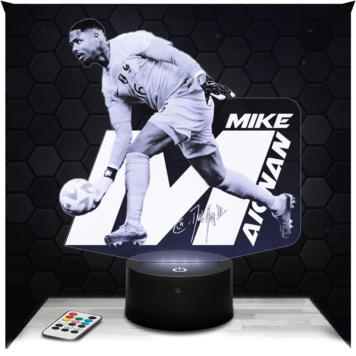 Lampephoto.fr - Mike Maignan Football Footballer 3D Lamp Decoration, Gift Idea for Men Mike Maignan Football Adult Night Light Room Decoration, Original Christmas, Gift Idea for Men, Merchandising — image 1