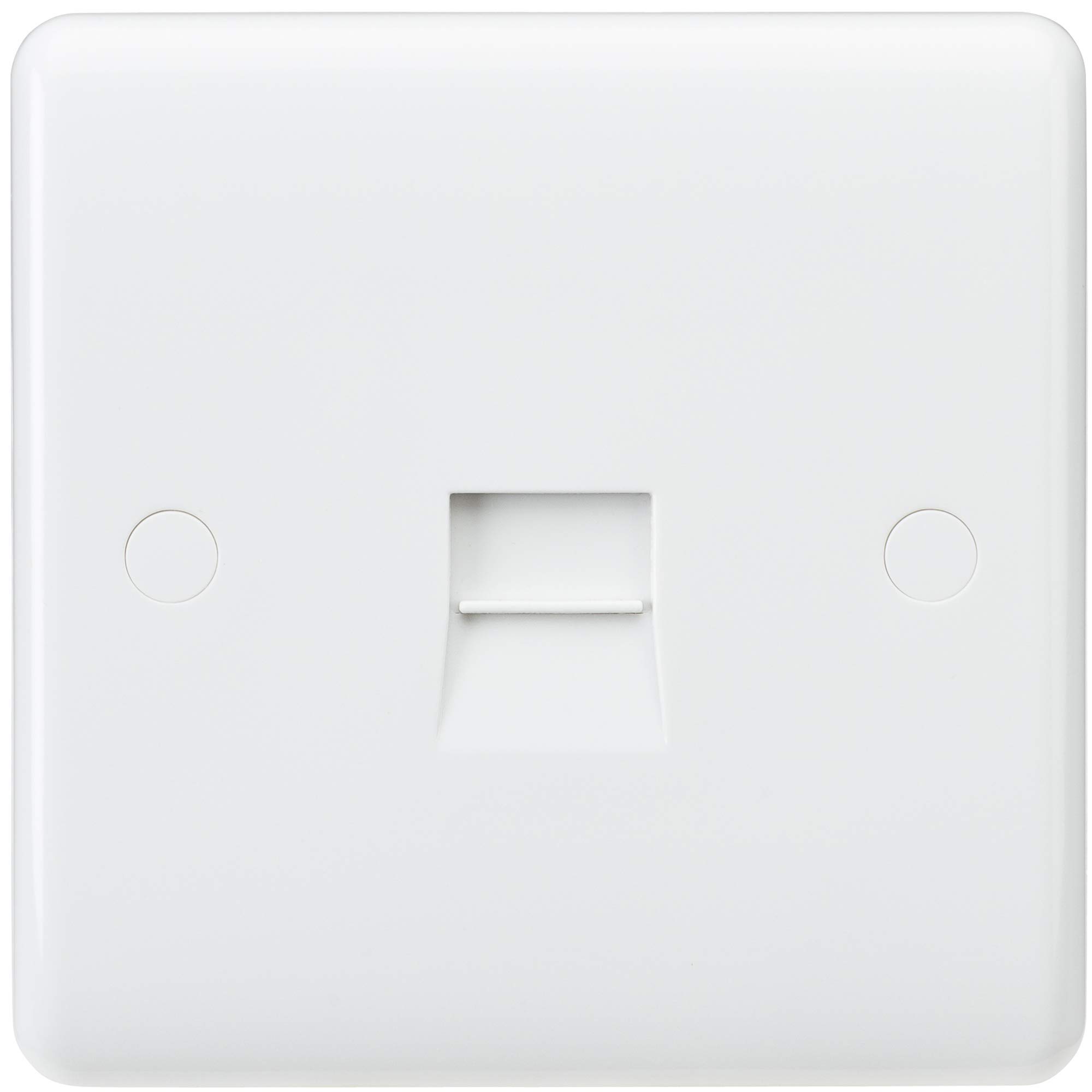 Knightsbridge CU7400 Curved Edge Telephone Extension Socket, White